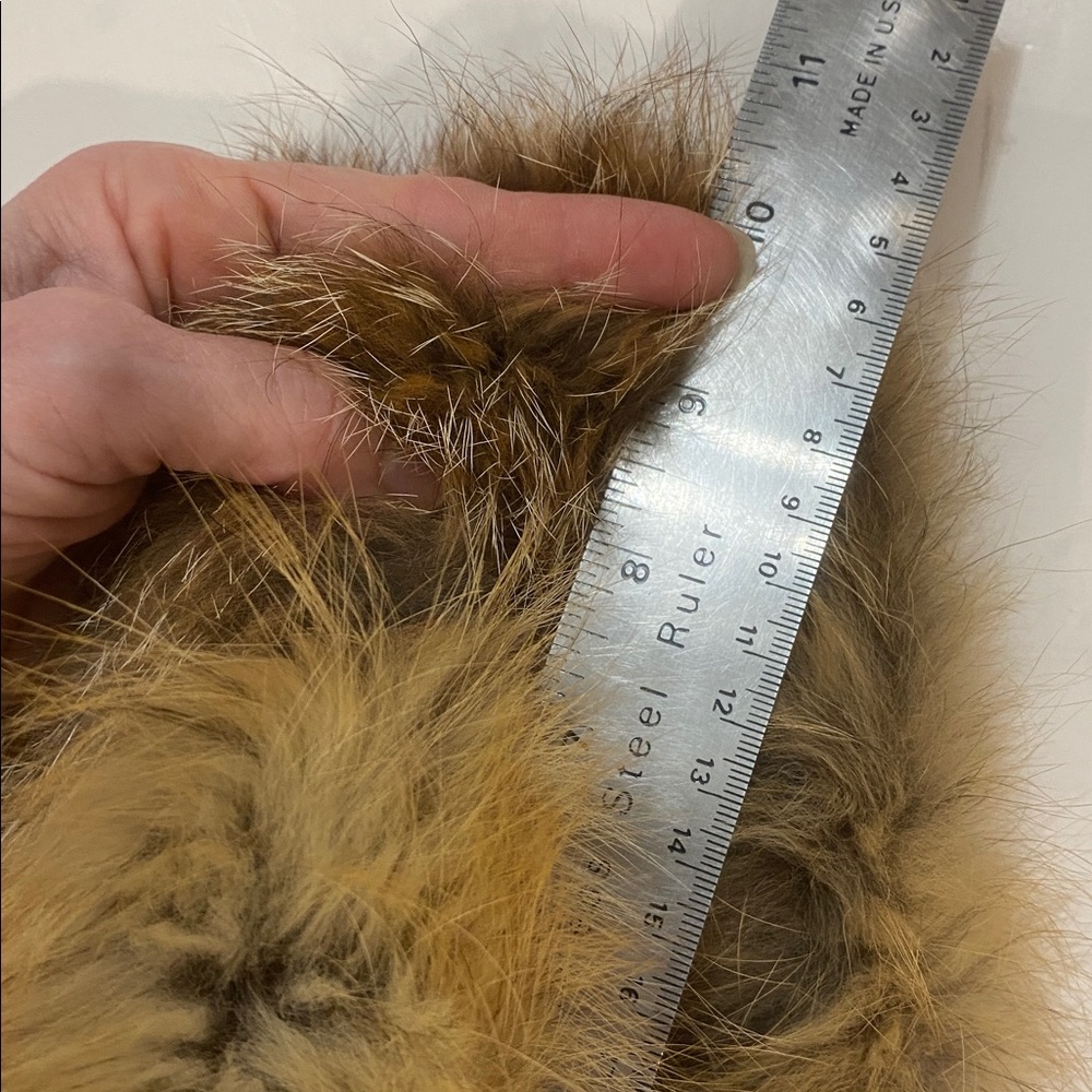Vintage Brown Fur Hat Genuine Fur Winter Cold Weather Size 52” - Picture 11 of 14